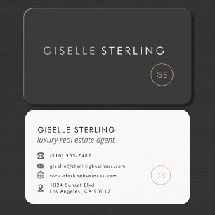Luxury Real Estate Agent Professional Business Card