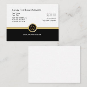 Luxury Real Estate Business Cards
