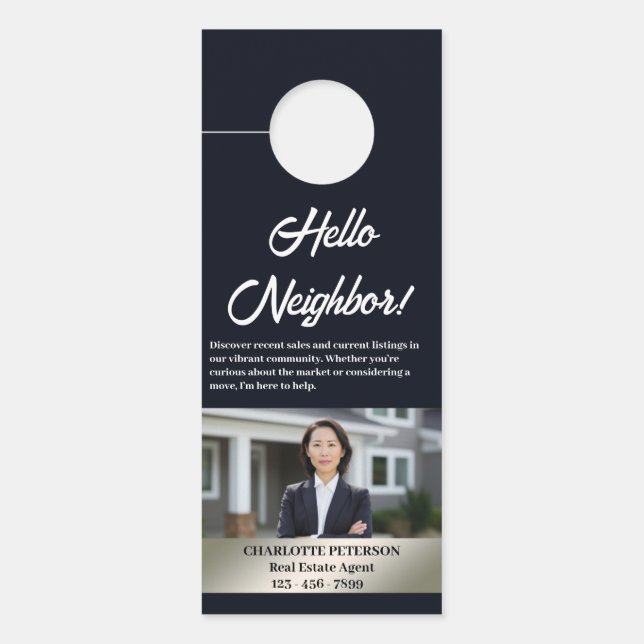 Luxury Real Estate Door hangers For Neighbours (Front)