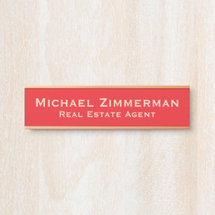 Luxury Realtor Real Estate Agent Office Door Sign