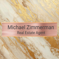 Luxury Realtor Real Estate Agent Office Door Sign