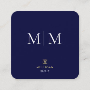 Luxury Realtor Square Business Card 