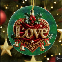 Luxury Red Velvet Gold  Christmas (love)