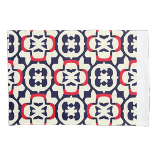 Luxury Red White and Blue Pillowcase