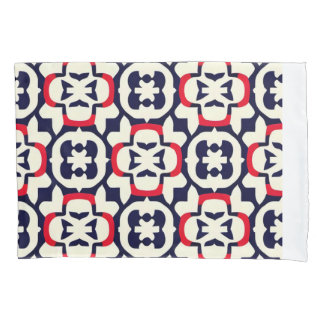 Luxury Red White and Blue Pillowcase