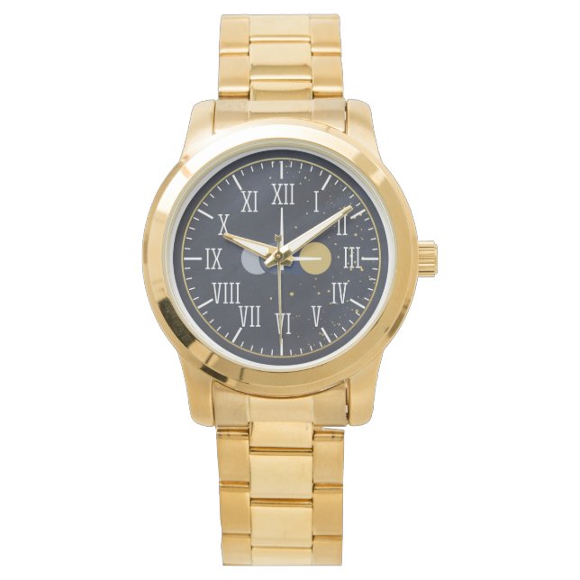 Luxury Roman Numbers Men  Watch (Front)