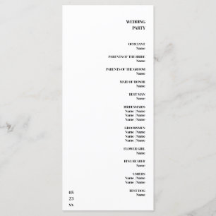 Luxury Romantic Flourish Calligraphy Wedding Gold Program