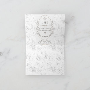Luxury Romantic Wedding Celebration Design Thank You Card