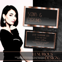 Luxury Rose Gold Chic Black Gradient Glamourous