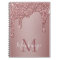 Luxury Rose Gold Dripping Glitter Monogram Recipe