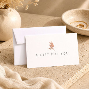 Luxury Rose Gold Floral Boutique Gift Certificate