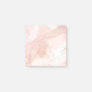 Luxury Rose Gold Ink Art Post-it Notes Block