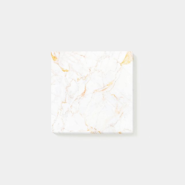 Luxury Rose Gold Ink Art Post-it Notes Block (Front)