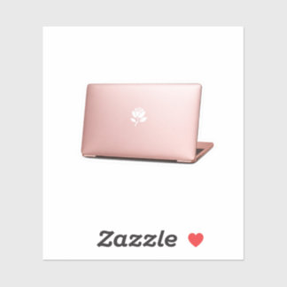 Luxury Rose Gold Laptop Sticker Modern Boss Babe O