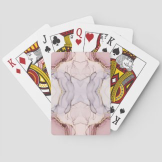 Luxury Rose Gold Marble Playing Cards