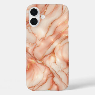 Luxury Rose Gold & Soft Pink Marble Case - Elegant