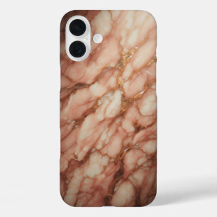 Luxury Rose Gold & Soft Pink Marble Case - Elegant