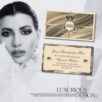 Luxury Royal Beige Gold Crown with Logo Noble