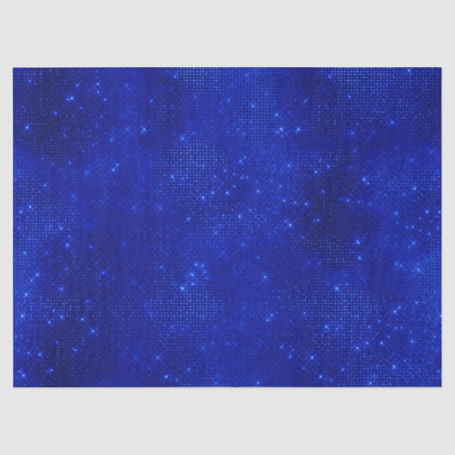 Luxury Royal Blue Foil Hanukkah Tissue Paper (Front)