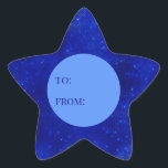 Luxury Royal Blue Foil To From Hanukkah Star Sticker<br><div class="desc">These fabulous gift tags would look great on all your Hanukkah gifts.  They are so festive in a star shape.  They'll look so cute on your gifts.</div>