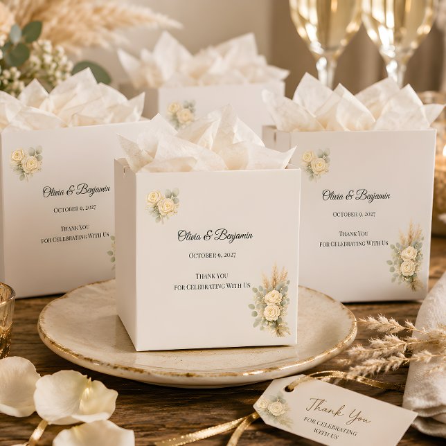 Luxury Rustic Wedding  Favor Box (Part of the luxury rustic wedding theme collection, favor box)