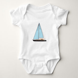 Luxury Sailing Yacht Boat Baby Bodysuit