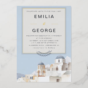 Luxury Santorini   Soft Gold Accents