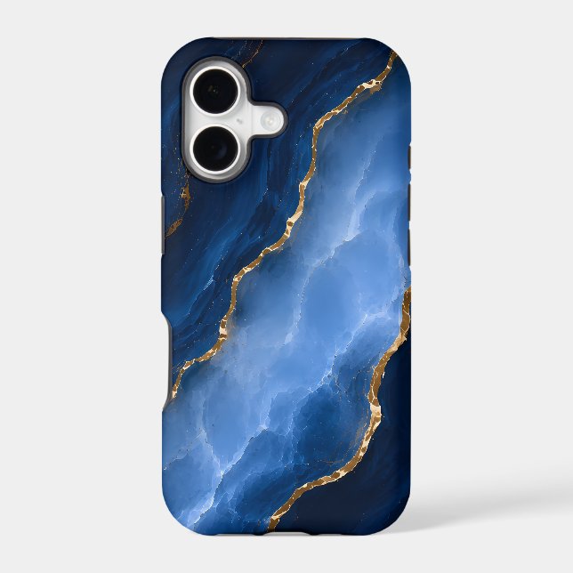 Luxury Sapphire Blue Marble (Back)