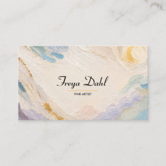Luxury Scandinavian Pastel Business Card | Elegant