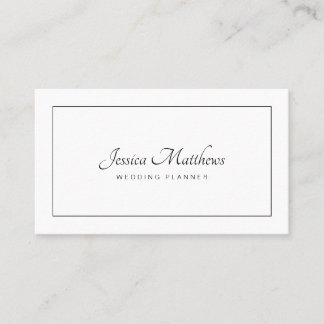 Luxury Script Elegant Minimal Modern Professional Business Card