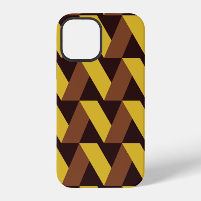 Luxury seamless pattern of zigzag line  iPhone case (Back)