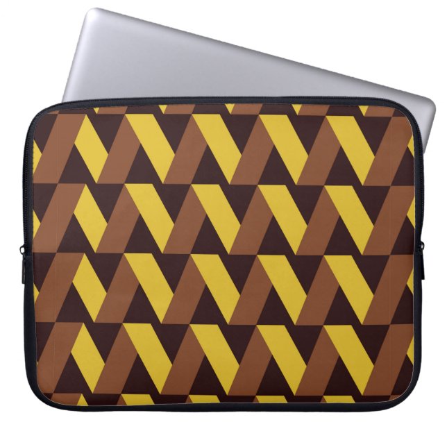 Luxury seamless pattern of zigzag line  laptop sleeve (Front)