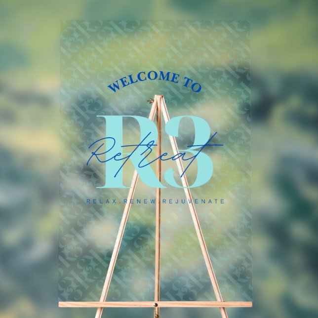 Luxury Self-Care Corporate Event Retreat Welcome Acrylic Sign (Neutral)