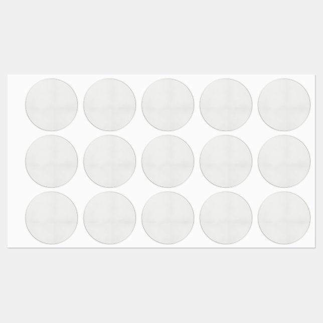 Luxury Silver Personalized Favour Labels (Sheet)