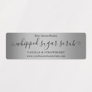 Luxury Simple Silver Gradient Horizontal