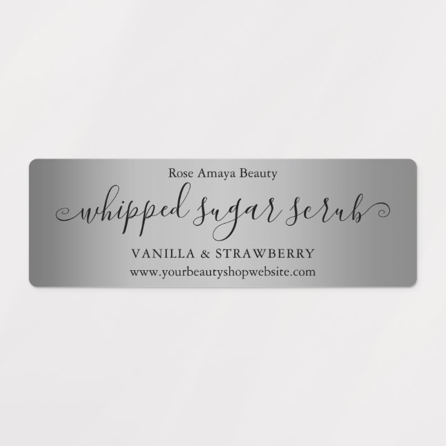 Luxury Simple Silver Gradient Horizontal (Design 1)