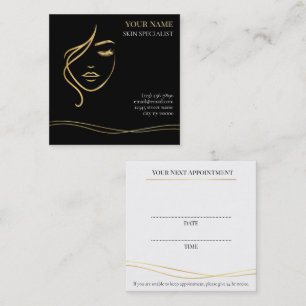 Luxury Skin care & Beauty Appointment Card