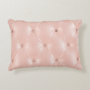 Luxury Sofa: Old Rose Texture Accent Pillow