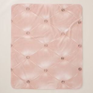 Luxury Sofa: Old Rose Texture Sherpa Blanket