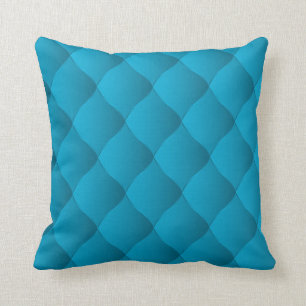 Luxury Soft Blue Throw Pillow