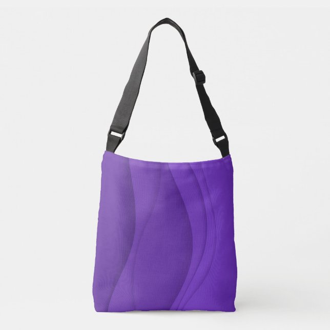 Luxury Soft Purple Wave Crossbody Bag (Front)