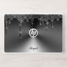 Luxury Sparkle Black Dripping Glitter Personalized
