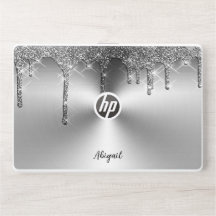Luxury Sparkle Grey Dripping Glitter Personalized,