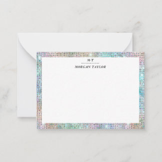 Luxury Sparkles Personalized Note Cards