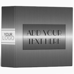 Luxury Stainless Metallic Metal Look Binder
