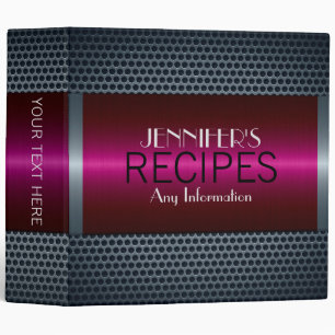 Luxury Stainless Steel Metal Look #2 Binder