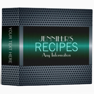 Luxury Stainless Steel Metal Look #6 Binder