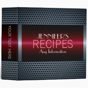 Luxury Stainless Steel Metal Look Binder