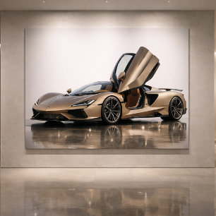 Luxury Supercar – Champagne Gold Hypercar Card