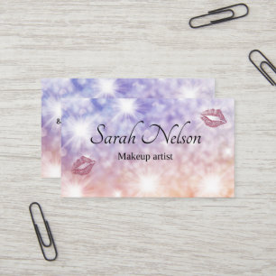 Luxury Sweet Sparkly Makeup Business Card